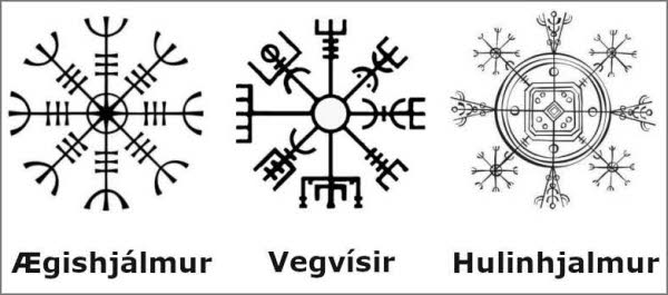 símbolo mágico Vegvísir