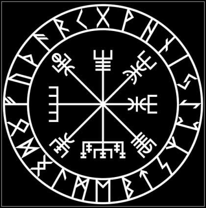 símbolos nórdicos vegvisir