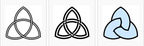 la triqueta diferentes formas